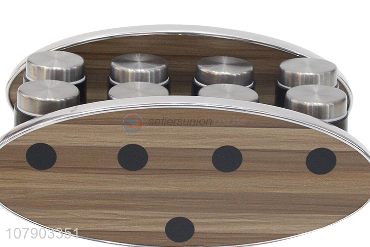 Popular products household glass spice bottle spice rack set