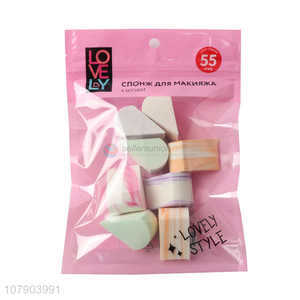 Personalized Design 8 Pieces Variety Shaped Powder Puff Set