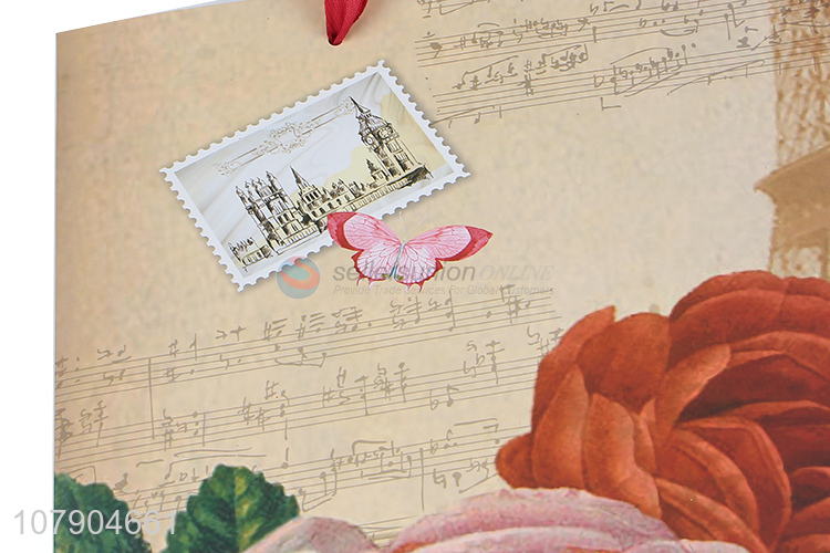 New Arrival Retro Paper Printing Valentine's Day Paper Bag