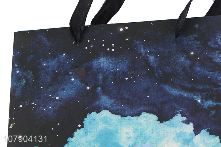 Creative starry sky printing paper bag holiday gift bag