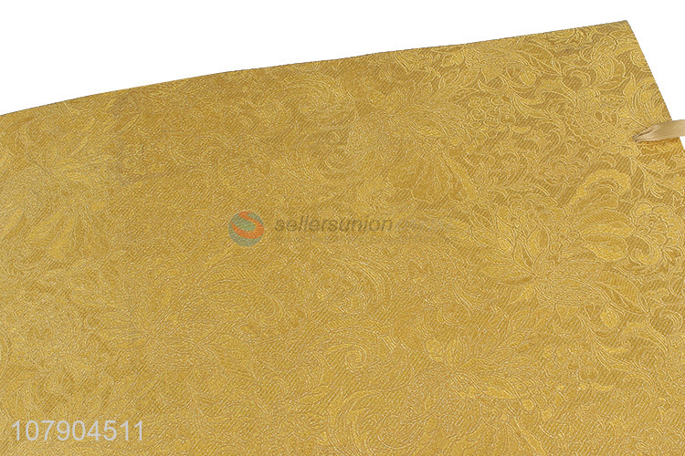 New arrival golden paper holiday tote bag gift bag