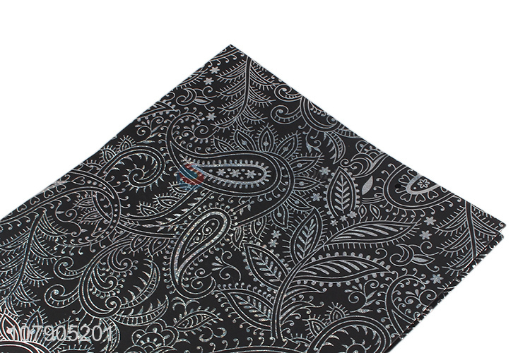 Retro design black printing gift bag paper packaging bag