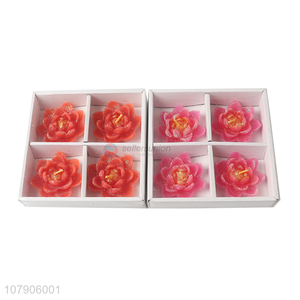 Yiwu wholesale red creative universal flower candle set