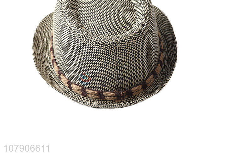 Wholesale men paper straw hat holiday vacation fedora panama hat sunhat