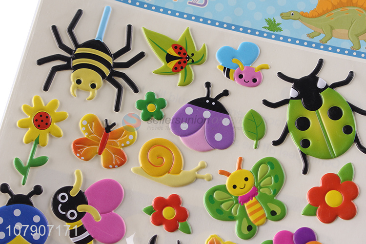 Hot selling multicolor cartoon stickers toy bubble stickers