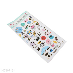 Yiwu wholesale multicolor cartoon bronzing sticker toys
