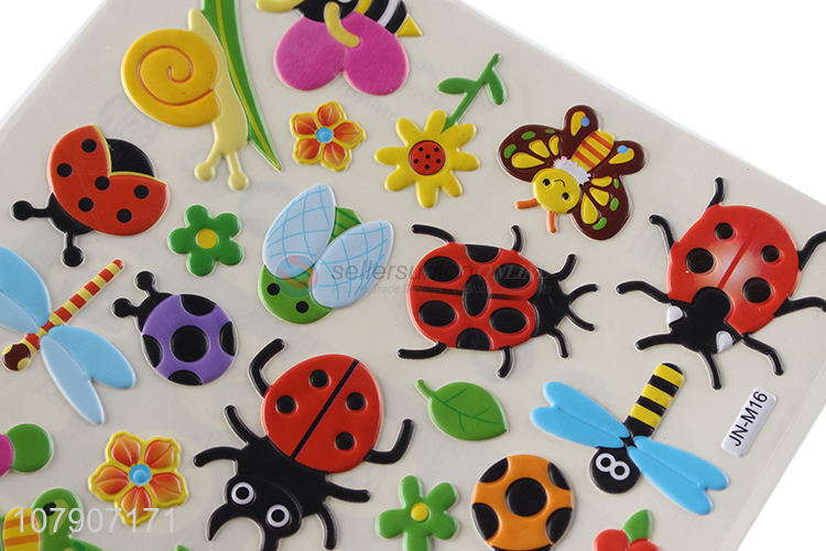 Hot selling multicolor cartoon stickers toy bubble stickers