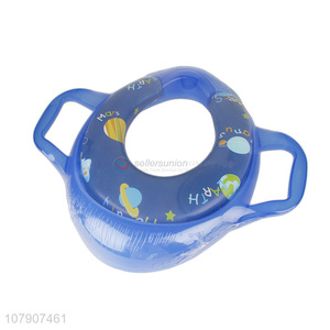 High quality kids children toilet seat cushioned potty seat with handles