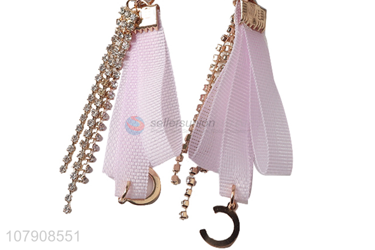 Creative design long style ribbon earrings women jewelry accessories