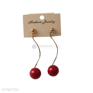 Fashion products cherry design earrings long drop for women jewelry