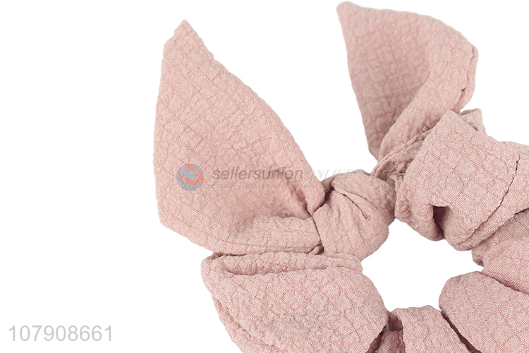 New arrival spring summer solid color elastic hair ties hair scrunchies