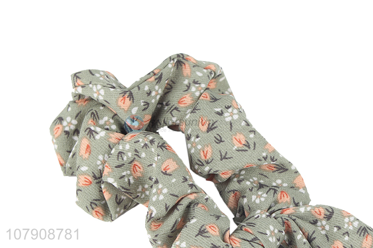 Hot product floral print elastic hair ties hair scrunchies scarf bandanas