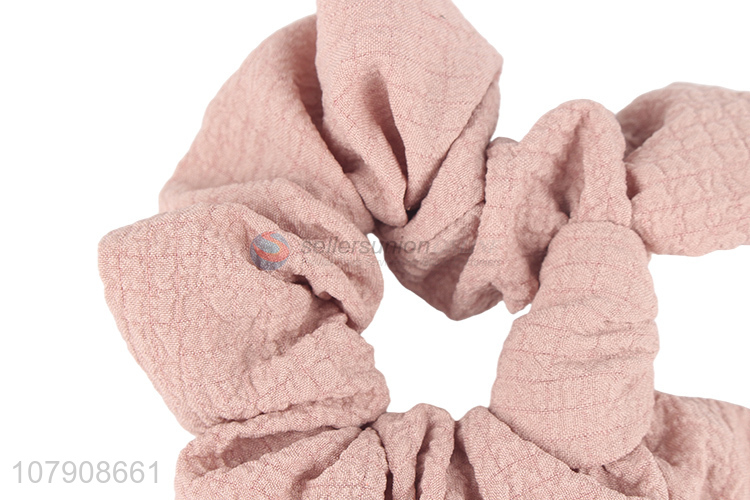 New arrival spring summer solid color elastic hair ties hair scrunchies