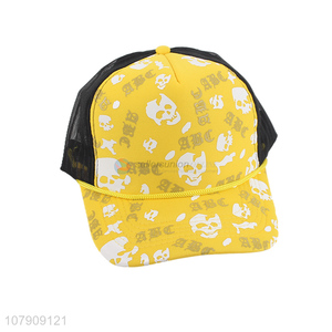 High quality summer outdoor skull pattern baseball hat cup
