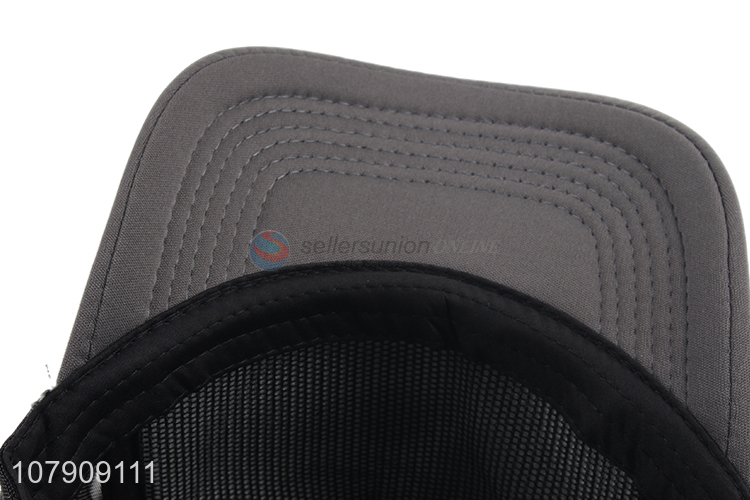 Creative design washed adjustable baseball cup with mesh