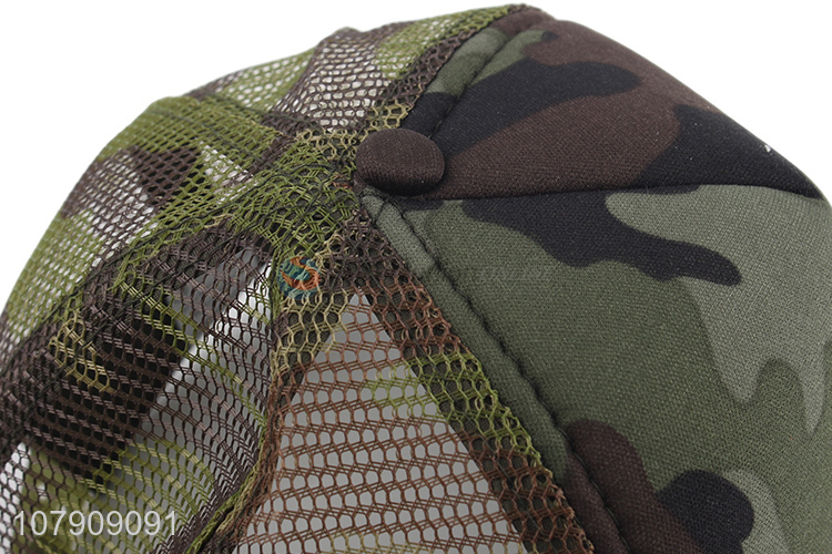 Popular products outdoor camouflage baseball hats with mesh