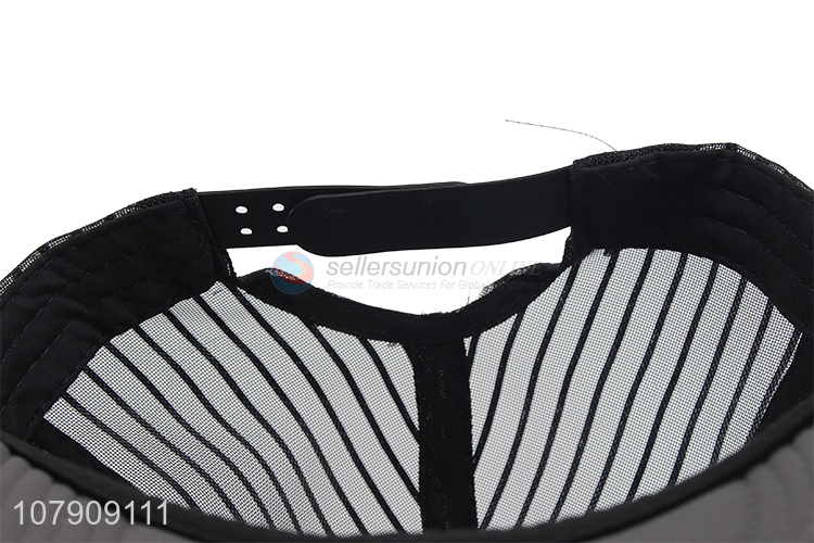 Creative design washed adjustable baseball cup with mesh