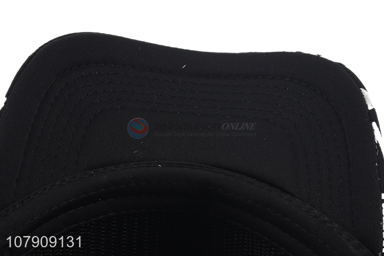 Factory price letter pattern mesh baseball hat cup for sale