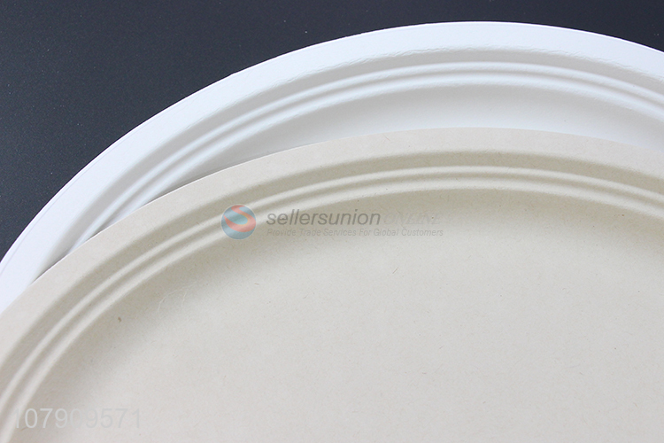 Good quality white disposable dinner plate 10 inch oval plate