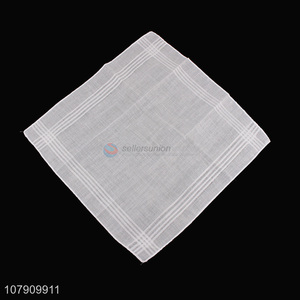 Yiwu wholesale white simple cotton handkerchief for men