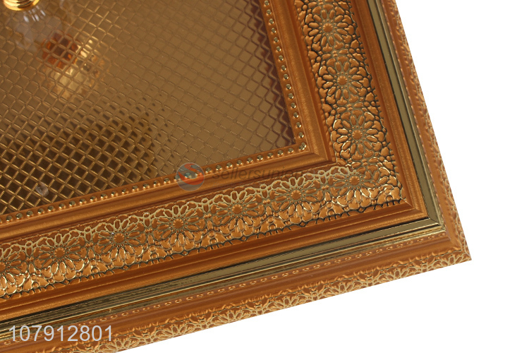 Factory direct sale golden carved retro cake box with lid