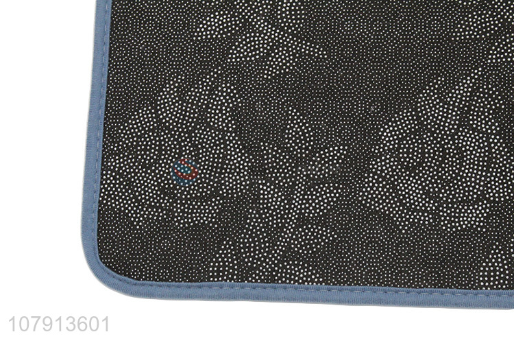 Popular products durable microfiber printed monochrome carpet