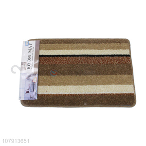 Top quality rainbow horizontal striped microfiber carpet for sale