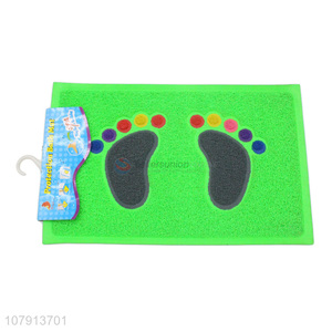 China wholesale non-slip footprint pattern rubber carpet mat
