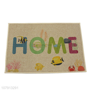 Cute design durable cartoon3D letter carpet for household