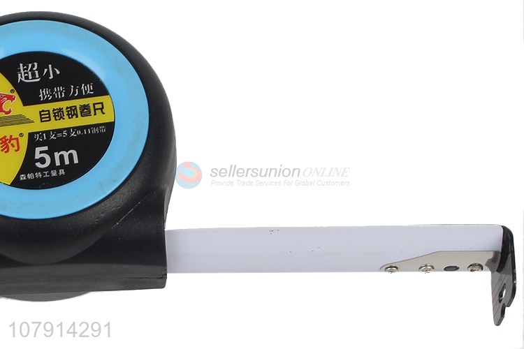 High quality black portable telescopic measuring tape steel tape