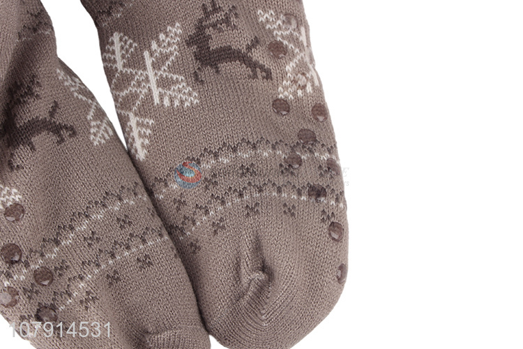 Popular product Christmas room socks anti-slip ladies winter warm floor socks