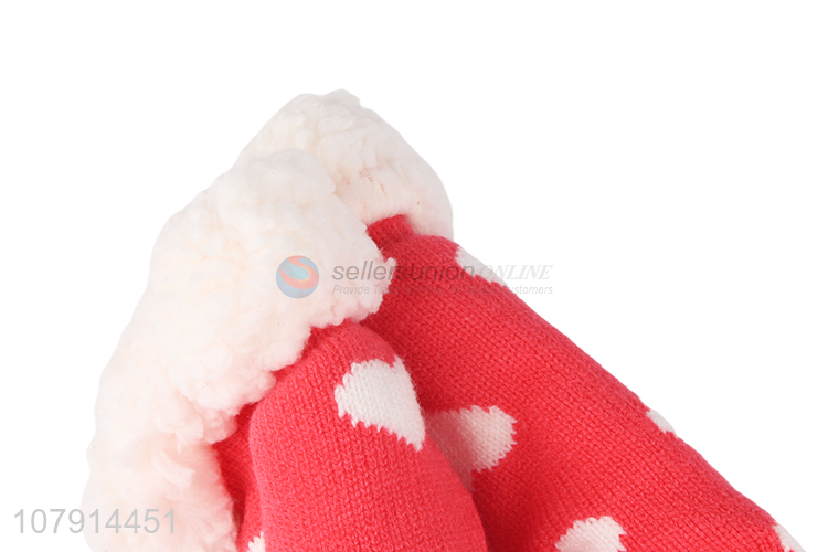 Hot sale women winter anti-slip floor socks cartoon animal pattern home socks