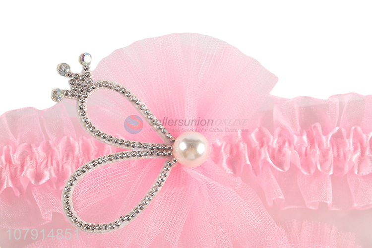 Cute Design Rabbit Ear Hairpins Headband Set For Baby Girls