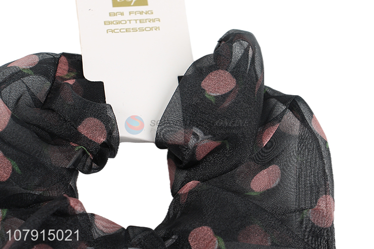 Best Price Strawberry Pattern Hair Rope Hairscrunchies