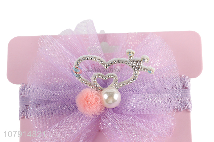Best Selling 3 Pieces Princess Headband Infant Kids Hair Band Set