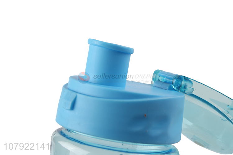 Yiwu wholesale blue plastic portable drinking bottle