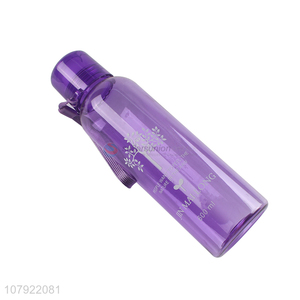 Good wholesale price purple plastic sports portable water cup