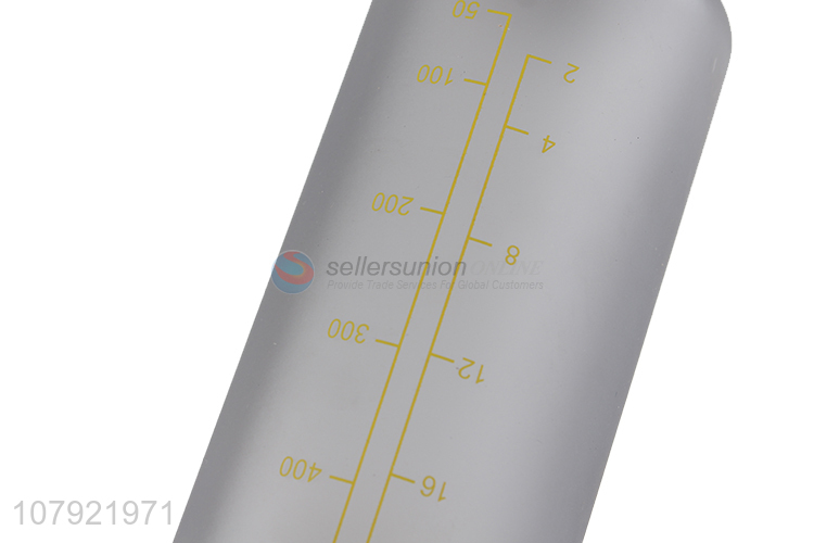 New arrival gray frosted drinking cup portable water bottle