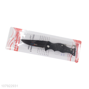 High quality black multi-purpose stainless steel portable knife