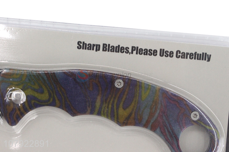 New arrival stainless steel scimitar portable folding knife