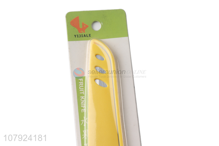 Low price stainless steel fruit knife vegetable cutting knife with cover
