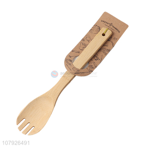 Latest arrival kitchen wares food grade bamboo slotted frying spatula cooking turner