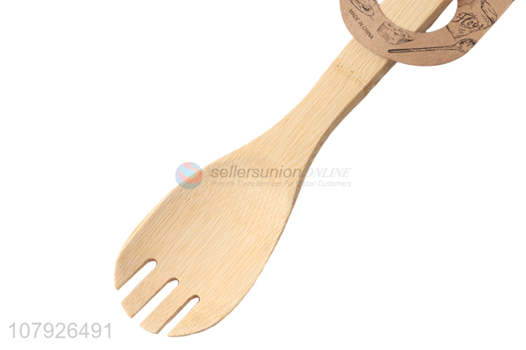 Latest arrival kitchen wares food grade bamboo slotted frying spatula cooking turner