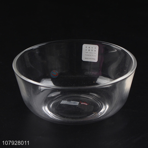 New arrival transparent high capacity kitchen glass wares microwaveable glass bowls
