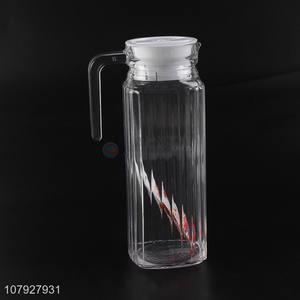 China supplier clear glass pitcher glass cold water jug for home and restaurant use