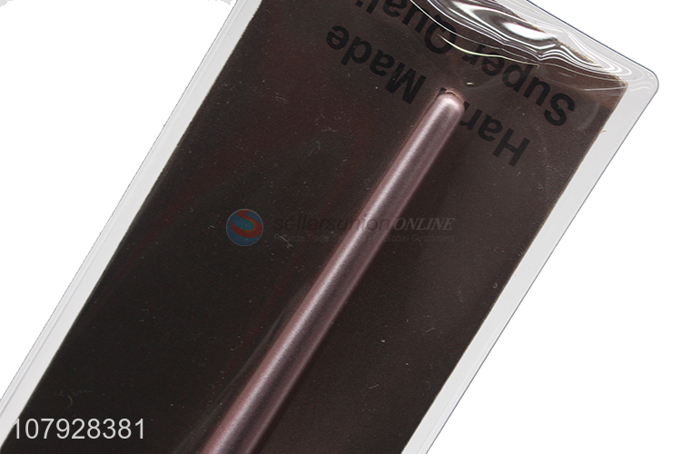 Low price wholesale champagne fan brush face makeup tools for women