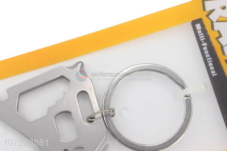 Top selling stainless steel durable travel tools keychain wholesale