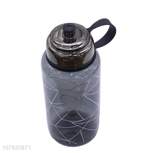 Factory supply geometric pattern food grade plastic water bottle portable cups