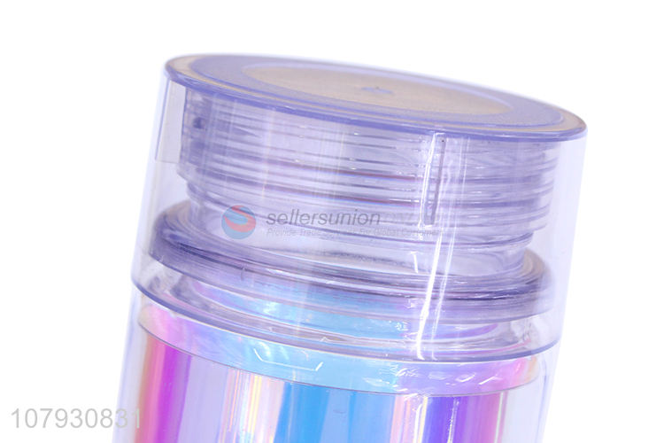 High quality trendy double-walled plastic water bottles women girls drinking bottles