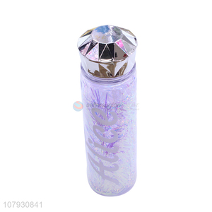 Online wholesale creative double-walled plastic water bottle with diamond shape lid